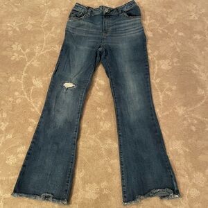 Cat & Jack Girls Blue Distressed Jeans